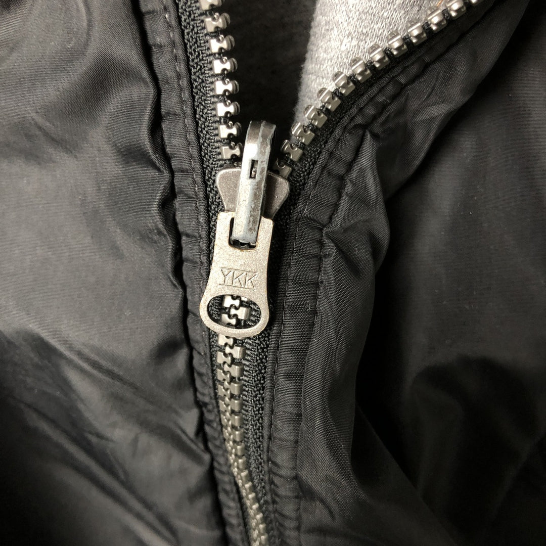 Vintage 90'S adidas reversible padded puffer jacket with back logo, size XL, men's Nylon black type Vintage Second Hand
