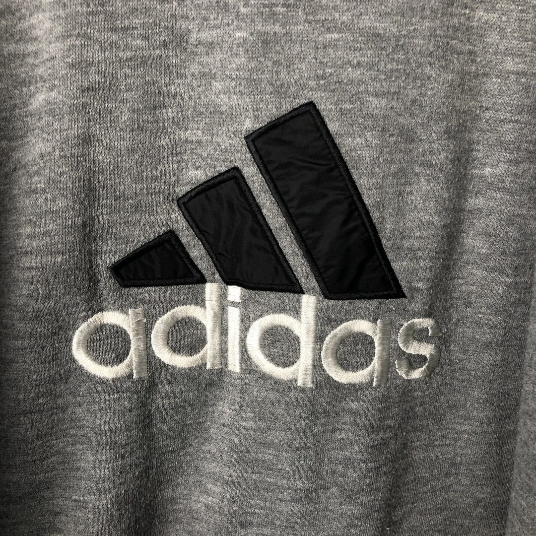Vintage 90'S adidas reversible padded puffer jacket with back logo, size XL, men's Nylon black type Vintage Second Hand