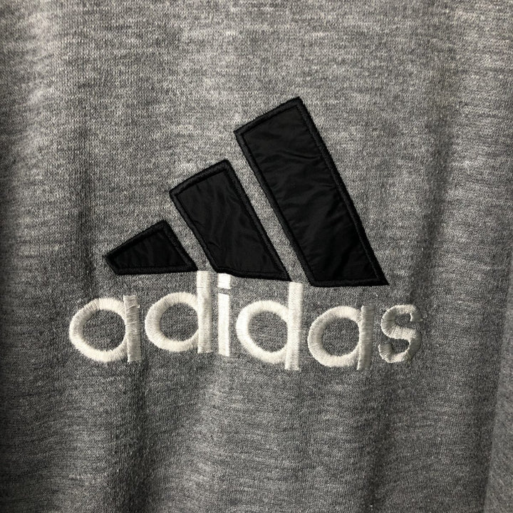 Vintage 90'S adidas reversible padded puffer jacket with back logo, size XL, men's Nylon black type Vintage Second Hand