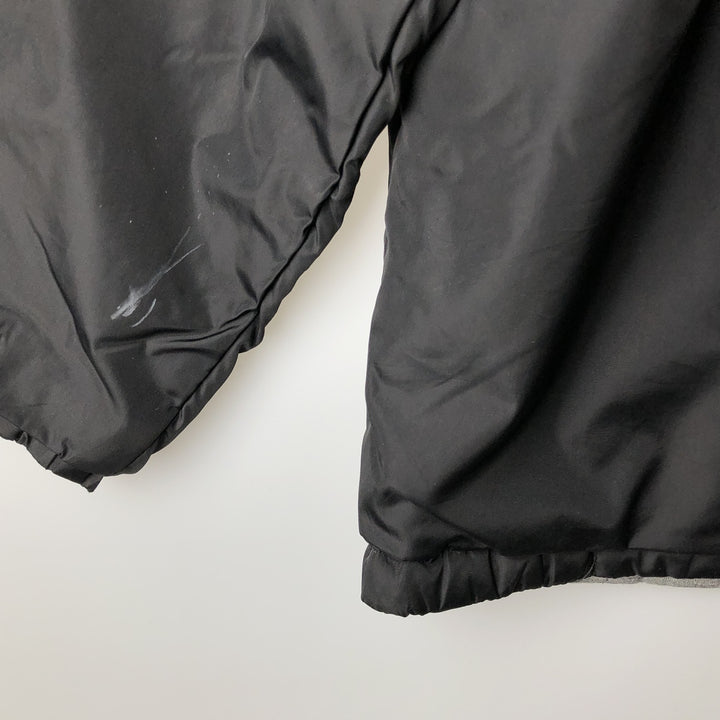 Vintage 90'S adidas reversible padded puffer jacket with back logo, size XL, men's Nylon black type Vintage Second Hand