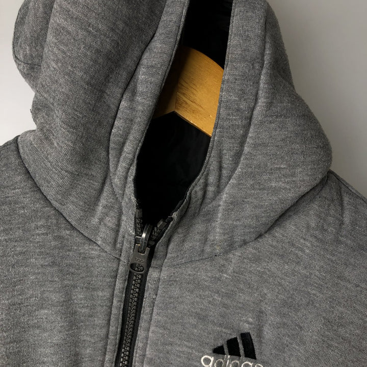 Vintage 90'S adidas reversible padded puffer jacket with back logo, size XL, men's Nylon black type Vintage Second Hand