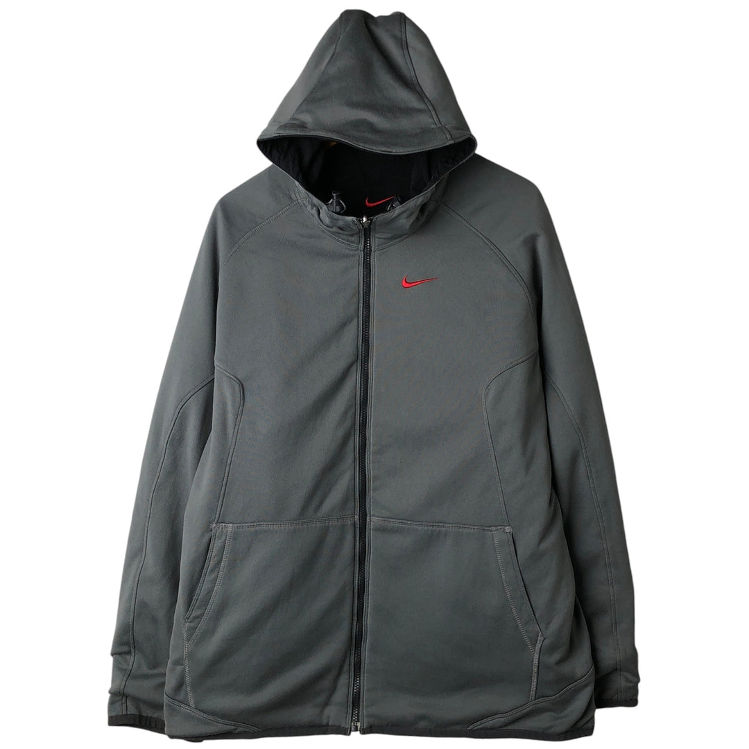 2000'S Nike reversible nylon parka, men's size L Nylon black type Vintage Second Hand