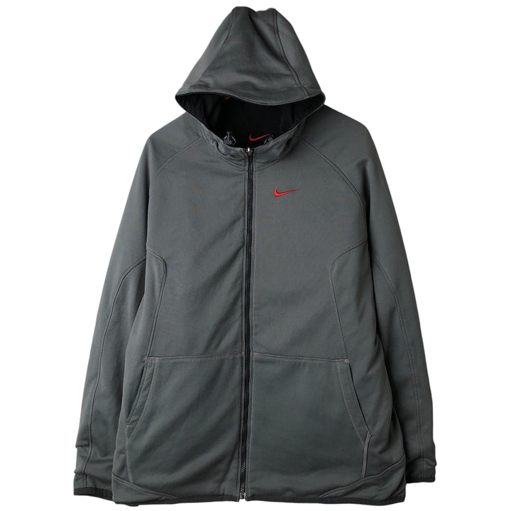 2000'S Nike reversible nylon parka, men's size L Nylon black type Vintage Second Hand