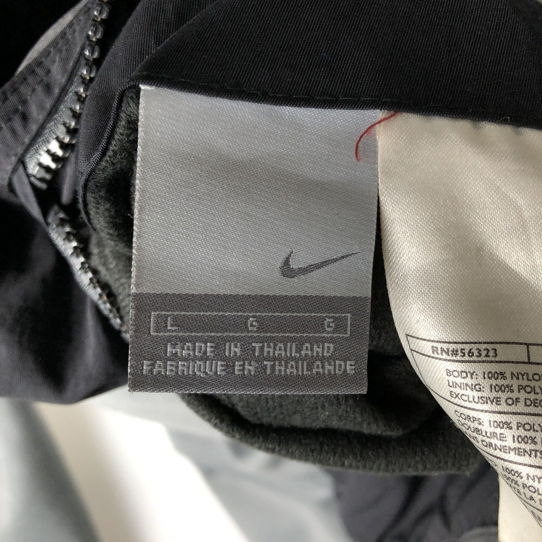 2000'S Nike reversible nylon parka, men's size L Nylon black type Vintage Second Hand