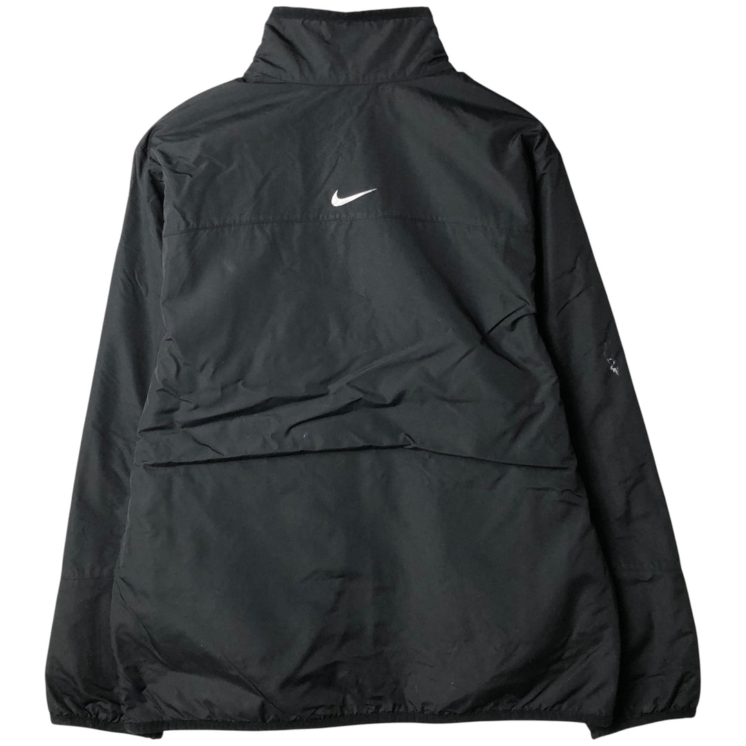 2000'S Nike The Athletic Dept Reversible Fleece Nylon Jacket, Men's Size L Nylon black type Vintage Second Hand