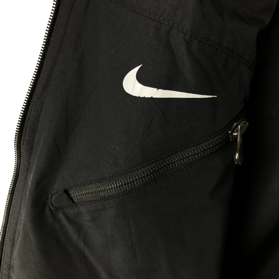 2000'S Nike The Athletic Dept Reversible Fleece Nylon Jacket, Men's Size L Nylon black type Vintage Second Hand