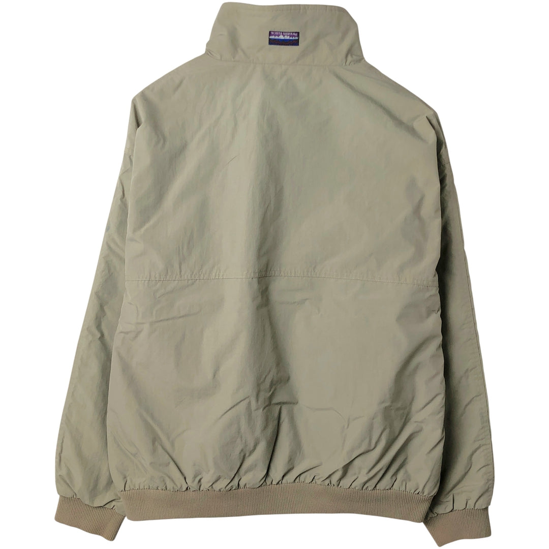 90'S White Sierra Padded Puffer Jacket, Men's Size XL, Vintage Nylon Khaki type beige Vintage Second Hand