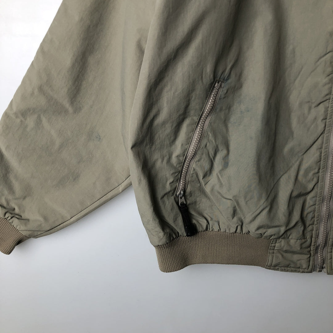 90'S White Sierra Padded Puffer Jacket, Men's Size XL, Vintage Nylon Khaki type beige Vintage Second Hand