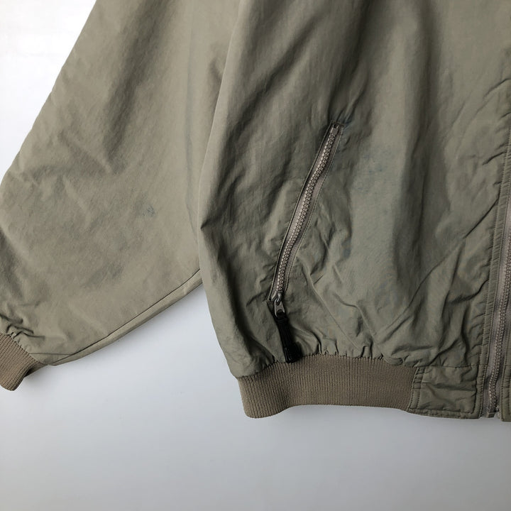 90'S White Sierra Padded Puffer Jacket, Men's Size XL, Vintage Nylon Khaki type beige Vintage Second Hand