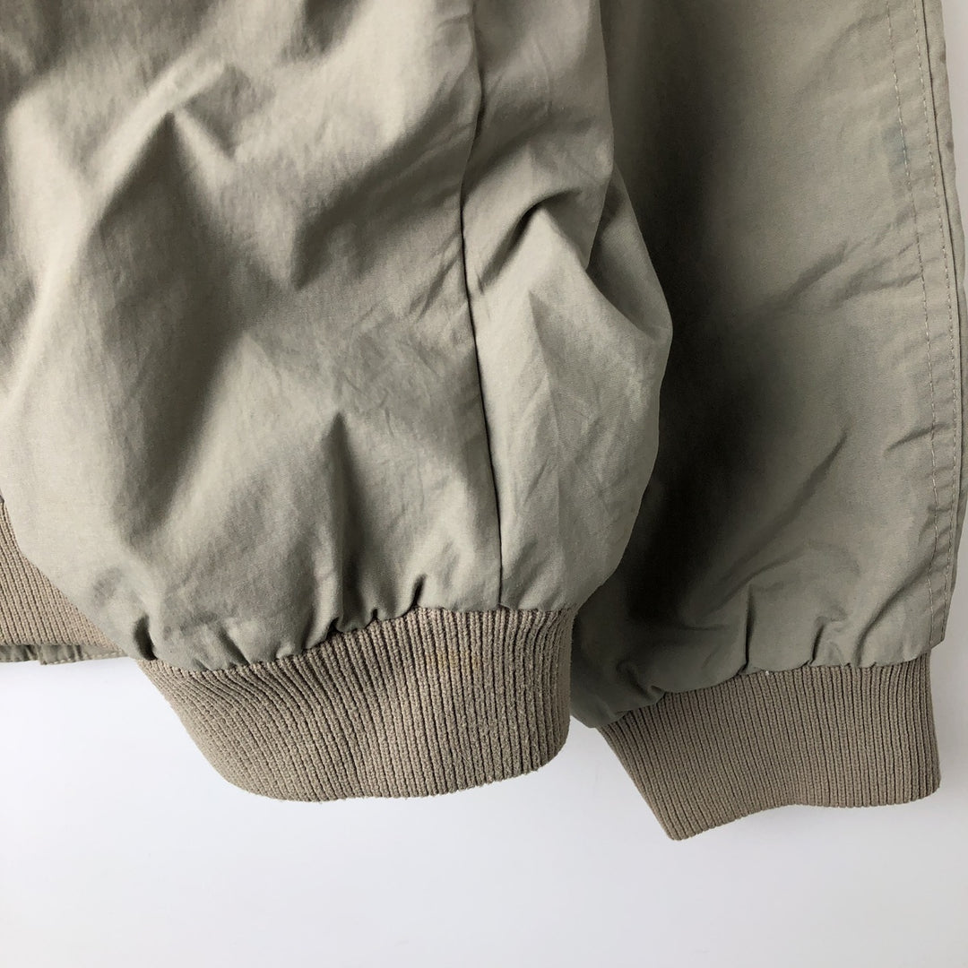90'S White Sierra Padded Puffer Jacket, Men's Size XL, Vintage Nylon Khaki type beige Vintage Second Hand