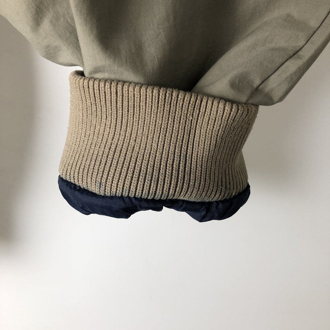 90'S White Sierra Padded Puffer Jacket, Men's Size XL, Vintage Nylon Khaki type beige Vintage Second Hand