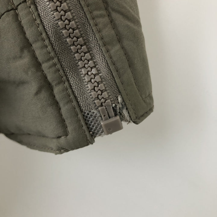 90'S White Sierra Padded Puffer Jacket, Men's Size XL, Vintage Nylon Khaki type beige Vintage Second Hand