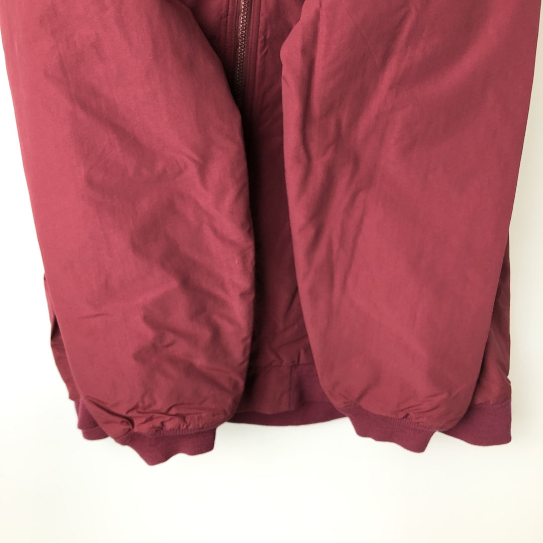 Vintage LLBean Warm-up Jacket from the 1980'S and 1990s, a padded puffer jacket, size XL, for men. Nylon red type Vintage Second Hand