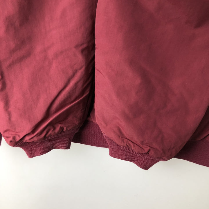 Vintage LLBean Warm-up Jacket from the 1980'S and 1990s, a padded puffer jacket, size XL, for men. Nylon red type Vintage Second Hand