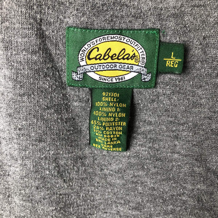 90s-00'S Cabelas nylon parka, men's size L, vintage Nylon navy blue type Vintage Second Hand