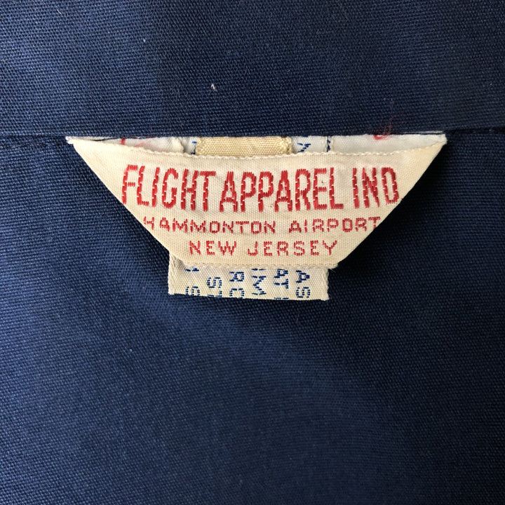 Vintage 1960'S Flight Apparel Ind Zip-Up Jacket, Men's Size XL unclear navy blue type Vintage Second Hand