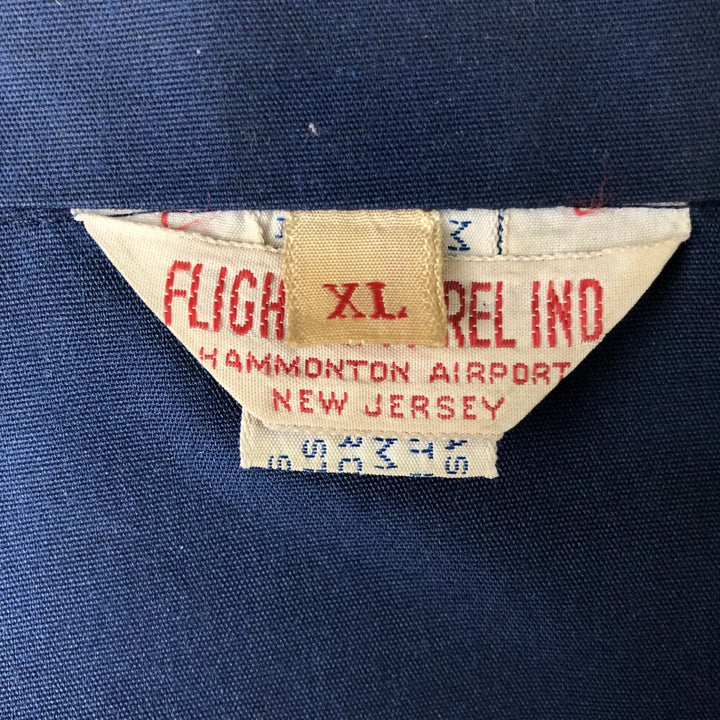 Vintage 1960'S Flight Apparel Ind Zip-Up Jacket, Men's Size XL unclear navy blue type Vintage Second Hand