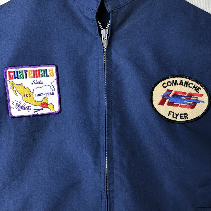 Vintage 1960'S Flight Apparel Ind Zip-Up Jacket, Men's Size XL unclear navy blue type Vintage Second Hand