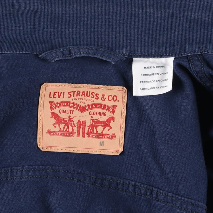 Levi's cotton jacket, men's size M cotton navy blue type Vintage Second Hand