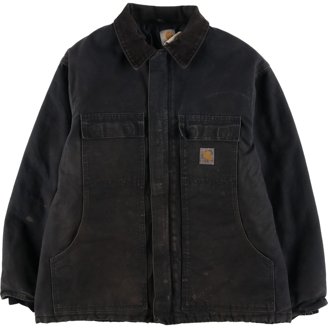 Carhartt Traditional Padded Duck Work Jacket, Men's Size XL cotton black type Vintage Second Hand