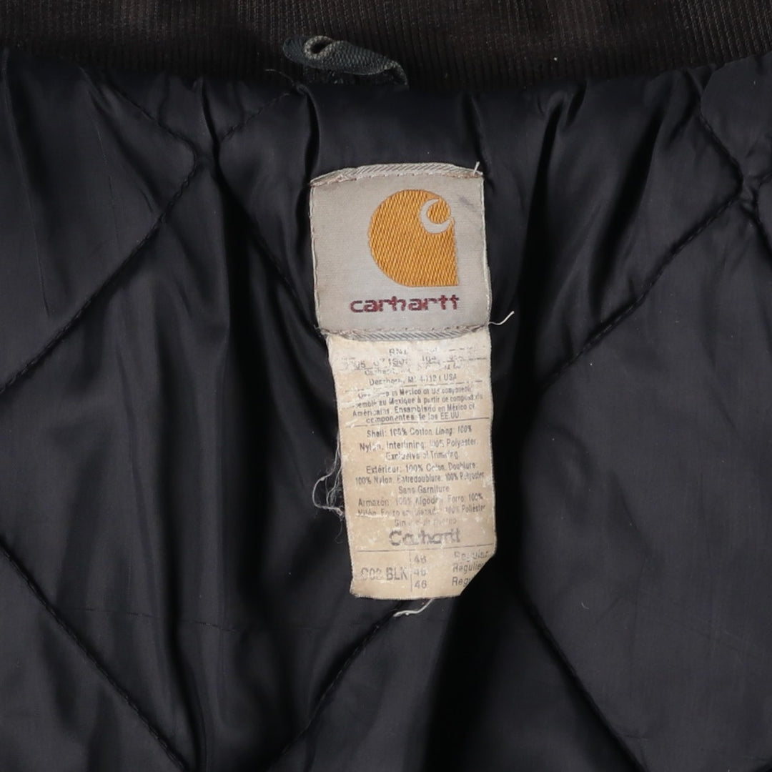 Carhartt Traditional Padded Duck Work Jacket, Men's Size XL cotton black type Vintage Second Hand