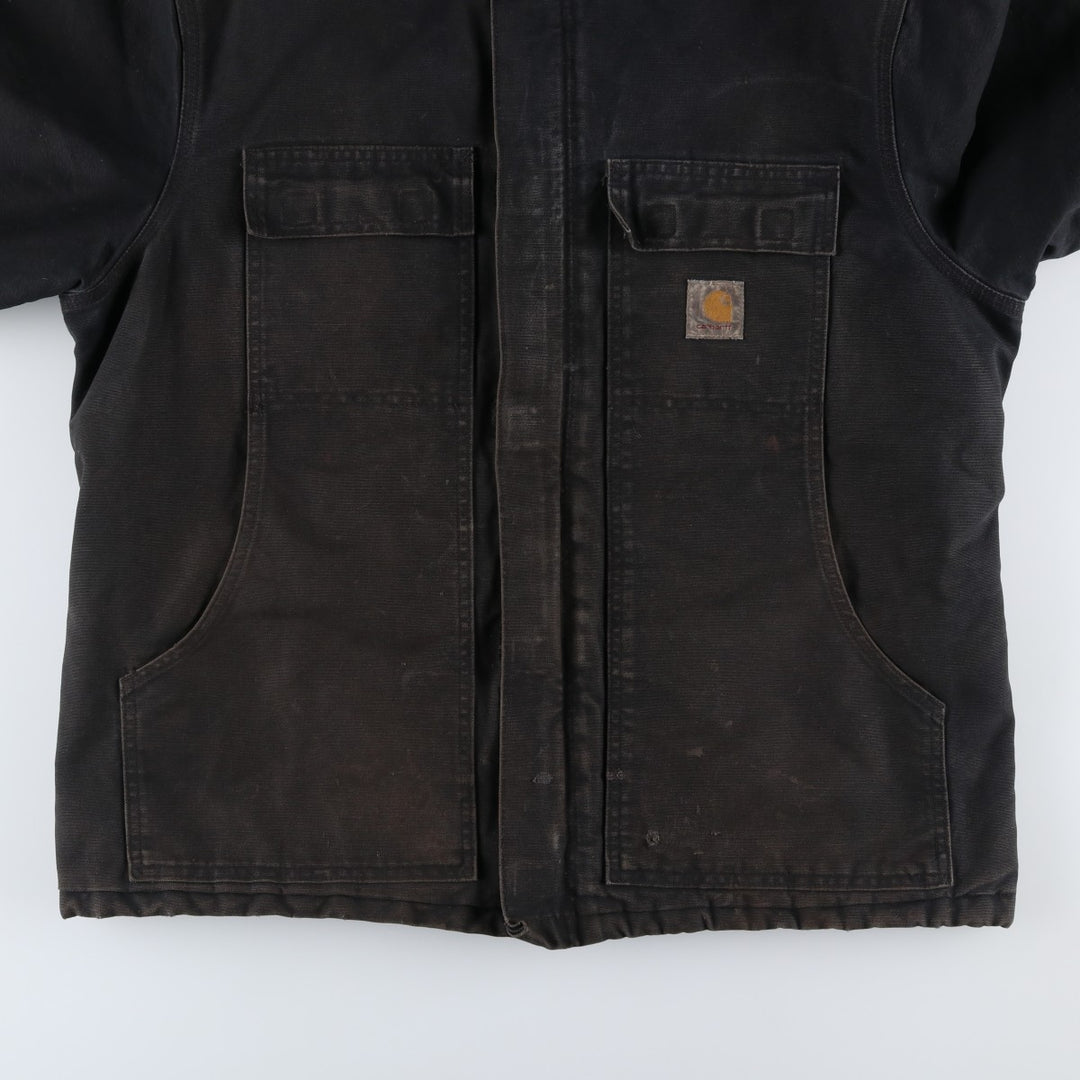 Carhartt Traditional Padded Duck Work Jacket, Men's Size XL cotton black type Vintage Second Hand