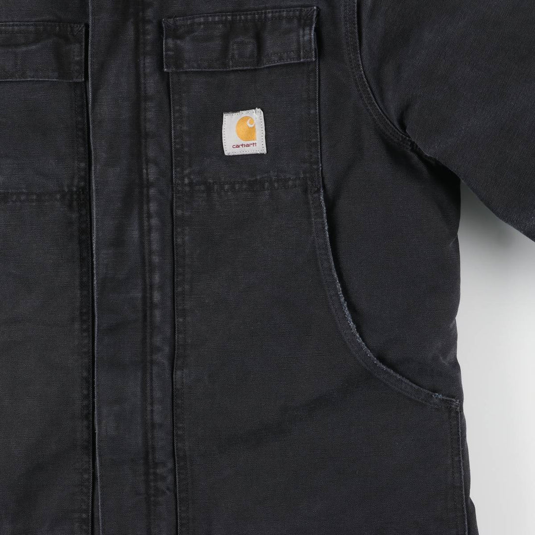 Carhartt Traditional Padded Duck Work Jacket, Men's Size L unclear black type Vintage Second Hand