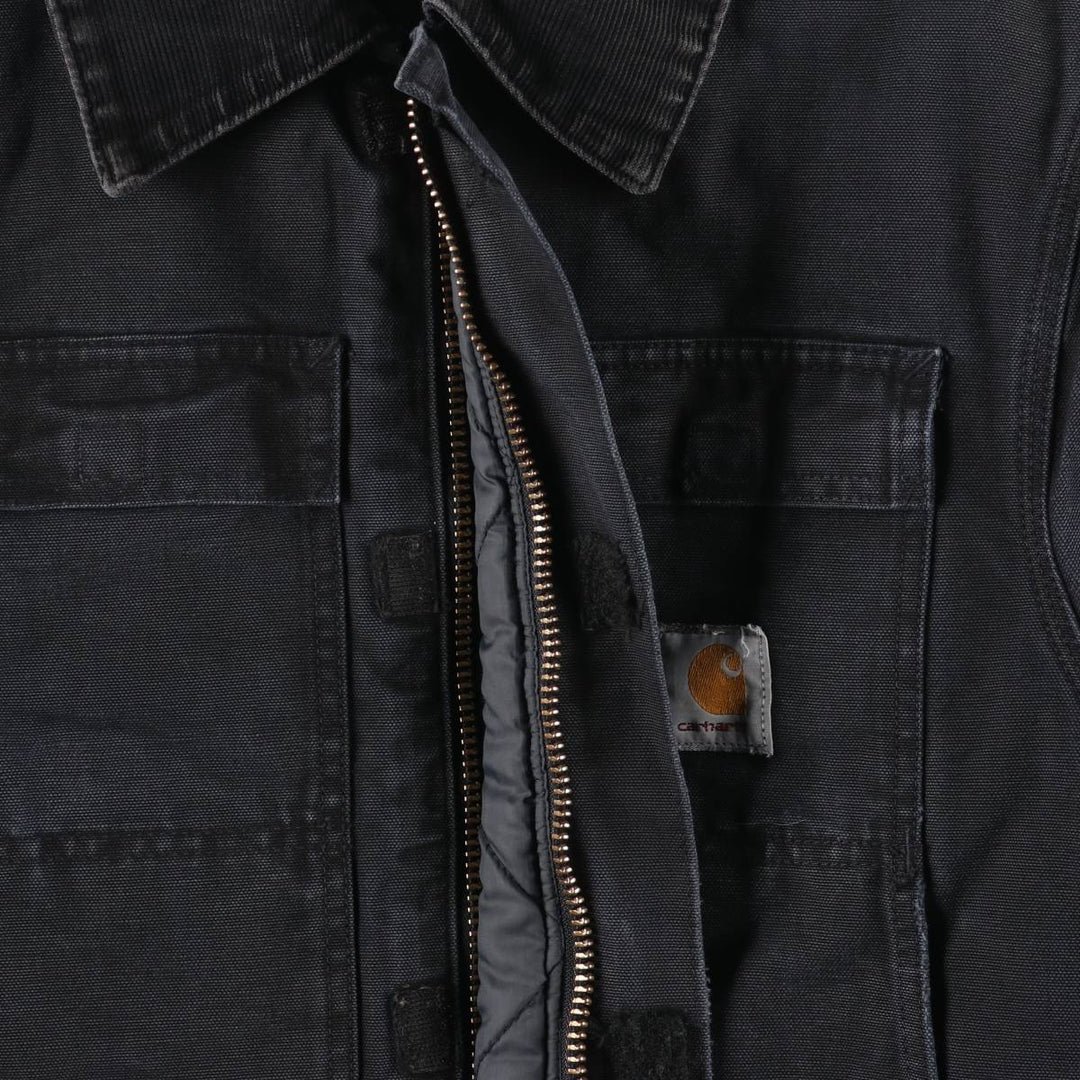 Carhartt Traditional Padded Duck Work Jacket, Men's Size L unclear black type Vintage Second Hand