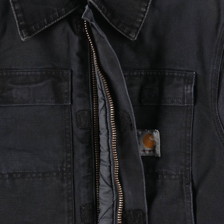 Carhartt Traditional Padded Duck Work Jacket, Men's Size L unclear black type Vintage Second Hand