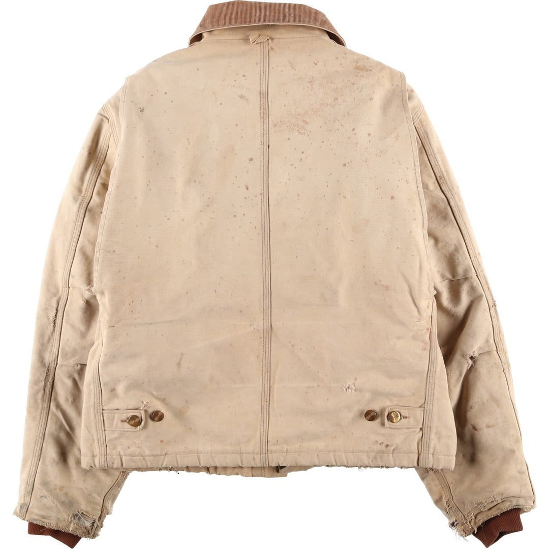 Carhartt Traditional Padded Duck Work Jacket, Men's Size L unclear Beige type Vintage Second Hand