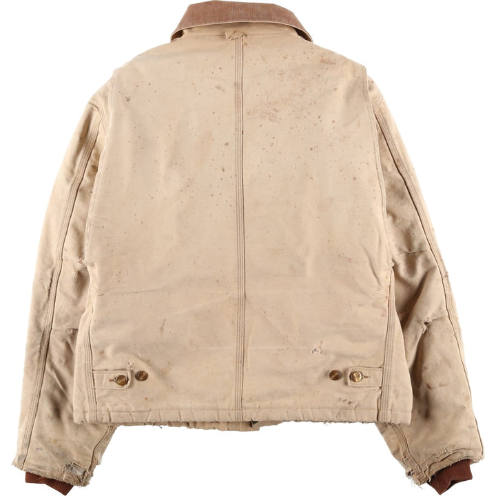 Carhartt Traditional Padded Duck Work Jacket, Men's Size L unclear Beige type Vintage Second Hand