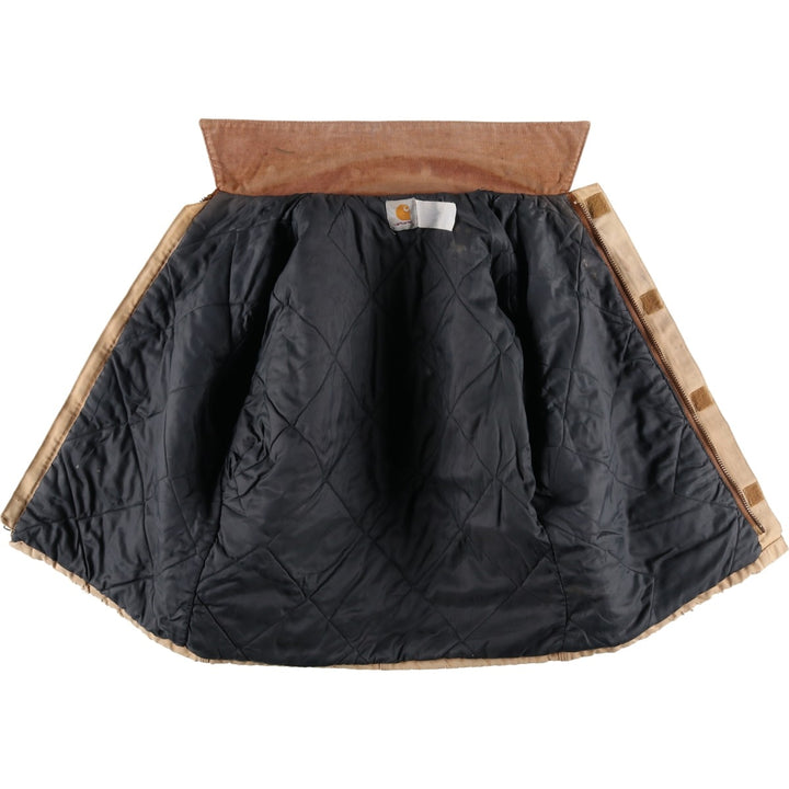 Carhartt Traditional Padded Duck Work Jacket, Men's Size L unclear Beige type Vintage Second Hand