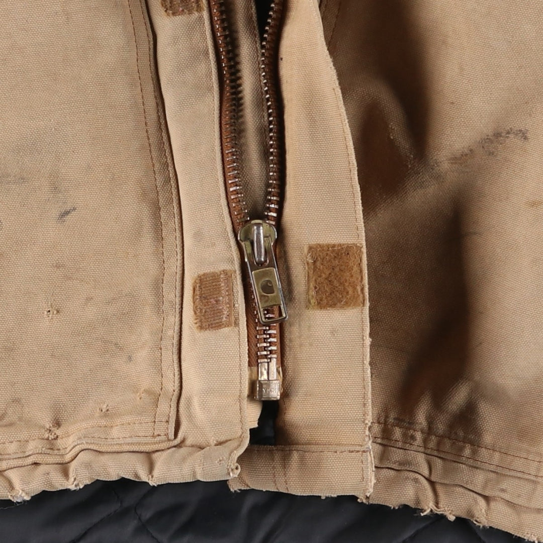 Carhartt Traditional Padded Duck Work Jacket, Men's Size L unclear Beige type Vintage Second Hand