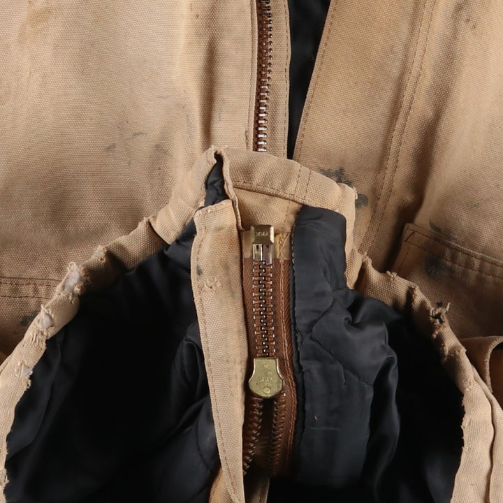 Carhartt Traditional Padded Duck Work Jacket, Men's Size L unclear Beige type Vintage Second Hand