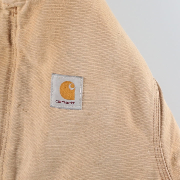 Carhartt Traditional Padded Duck Work Jacket, Men's Size L unclear Beige type Vintage Second Hand