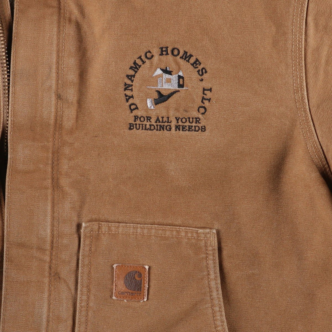 2000'S Carhartt Traditional Padded Duck Work Jacket, Men's Size XL cotton ocher yellow type Vintage Second Hand