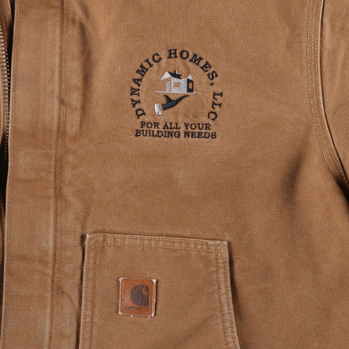 2000'S Carhartt Traditional Padded Duck Work Jacket, Men's Size XL cotton ocher yellow type Vintage Second Hand