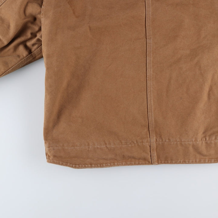 2000'S Carhartt Traditional Padded Duck Work Jacket, Men's Size XL cotton ocher yellow type Vintage Second Hand