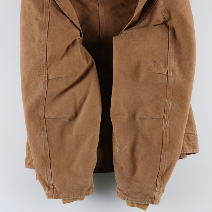 2000'S Carhartt Traditional Padded Duck Work Jacket, Men's Size XL cotton ocher yellow type Vintage Second Hand