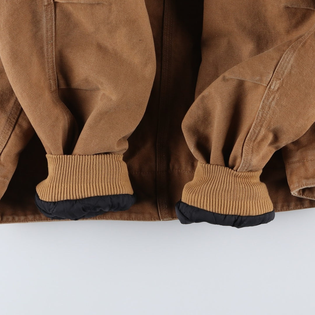 2000'S Carhartt Traditional Padded Duck Work Jacket, Men's Size XL cotton ocher yellow type Vintage Second Hand