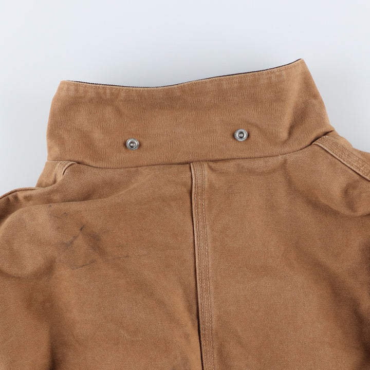 2000'S Carhartt Traditional Padded Duck Work Jacket, Men's Size XL cotton ocher yellow type Vintage Second Hand