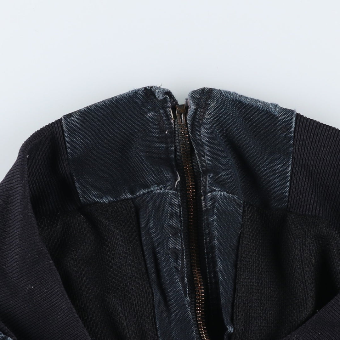 Carhartt Active Jacket Duck Full Zip Hoodie Men's L size unclear black type Vintage Second Hand