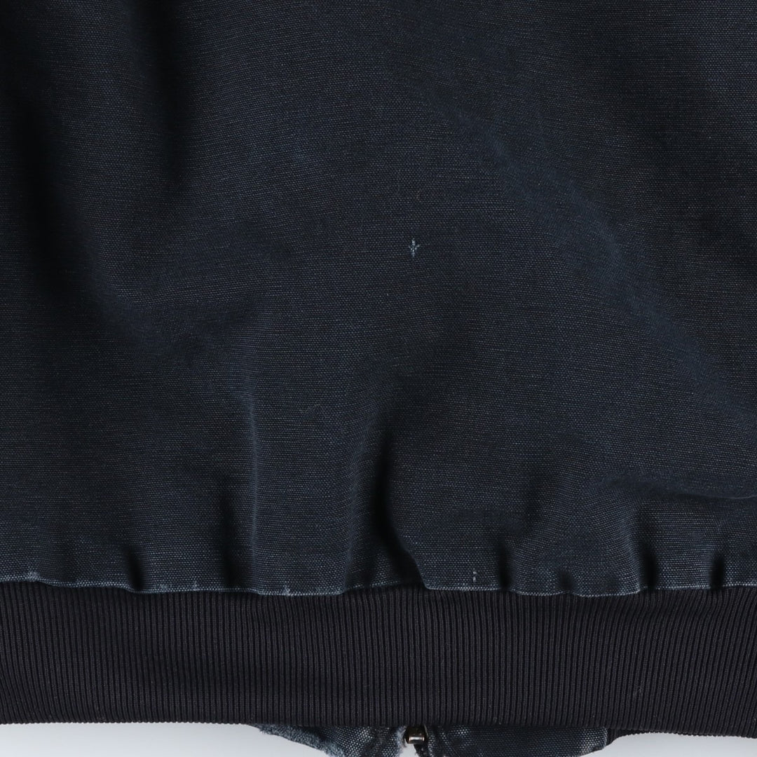 Carhartt Active Jacket Duck Full Zip Hoodie Men's L size unclear black type Vintage Second Hand