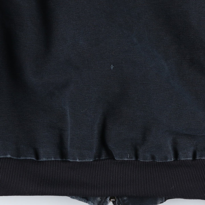Carhartt Active Jacket Duck Full Zip Hoodie Men's L size unclear black type Vintage Second Hand