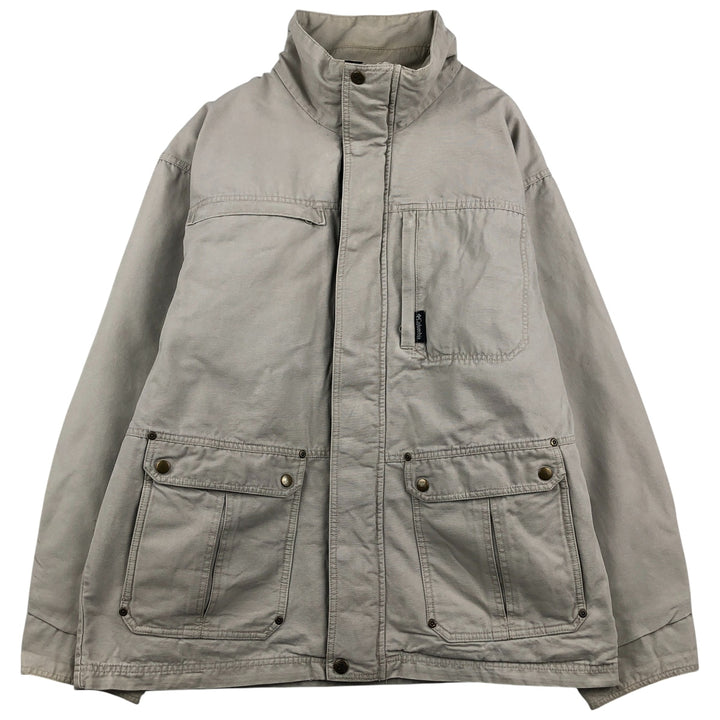 2000'S Columbia Mountain Jacket, Shell Jacket, Men's Size L cotton pale white type Vintage Second Hand