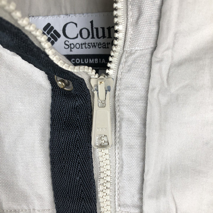 2000'S Columbia Mountain Jacket, Shell Jacket, Men's Size L cotton pale white type Vintage Second Hand