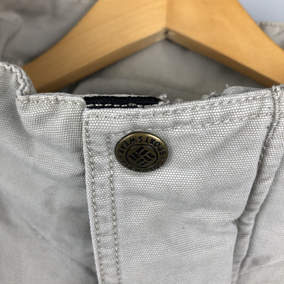 2000'S Columbia Mountain Jacket, Shell Jacket, Men's Size L cotton pale white type Vintage Second Hand