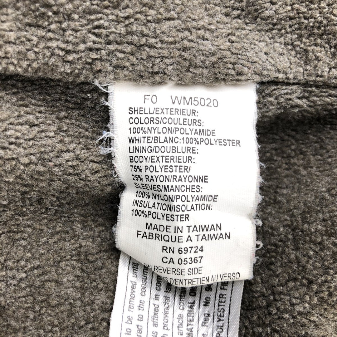 90s-00'S Vintage Columbia Men's Padded Puffer Jacket, Size L Nylon Khaki type Vintage Second Hand