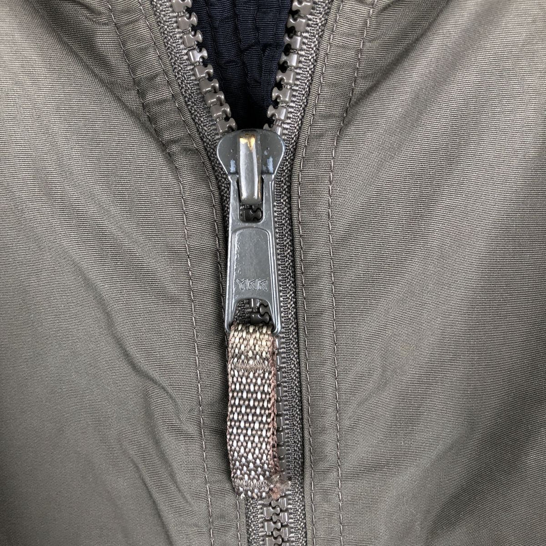 90s-00'S Vintage Columbia Men's Padded Puffer Jacket, Size L Nylon Khaki type Vintage Second Hand