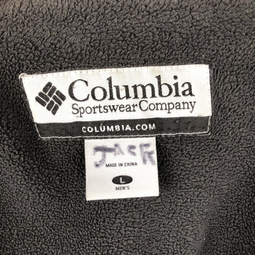 2000'S Columbia padded puffer jacket, men's size L Nylon green type Vintage Second Hand